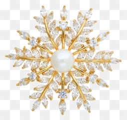 Snowflake Brooch Imitation Pearl Fashion Coat Temperament Emoji,Snowflake Emotions