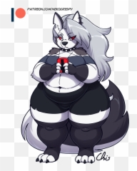 Chubby Loona Again By Bluebrush Helluva Boss Know Your Meme Emoji,Pateron Emoticon
