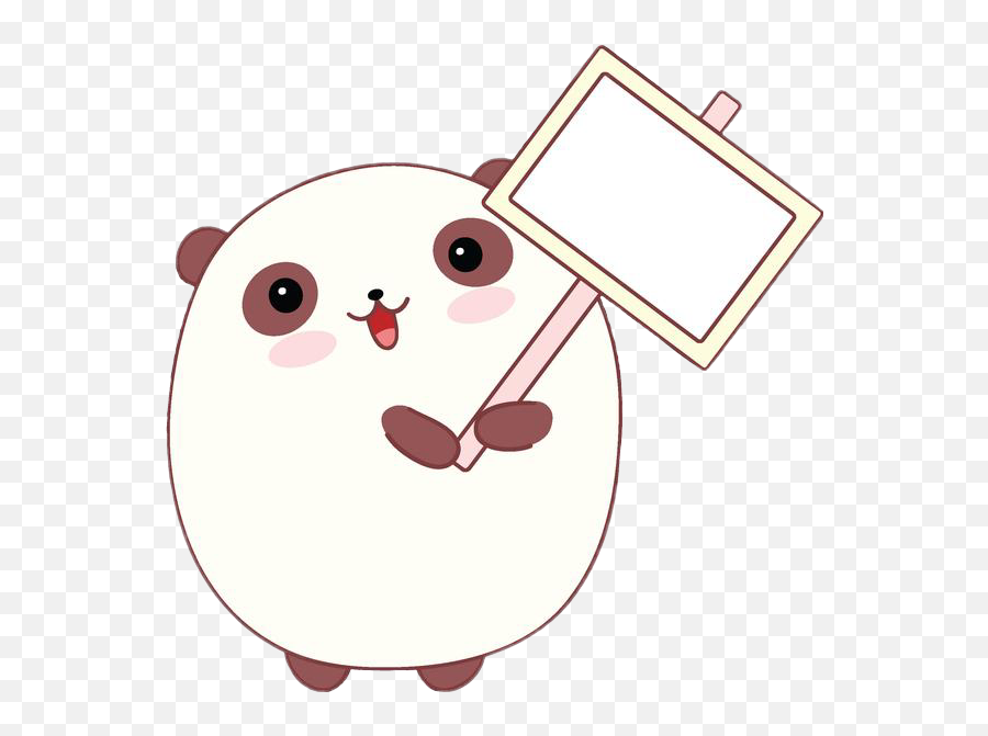 Download Panda Sign Blanksign Frame Cute Kawaii Chibistyle Emoji,Cute Kawaii Emojis Kawaii