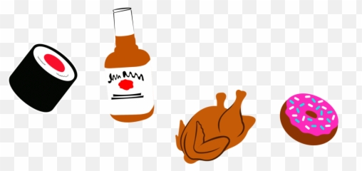 Sushi Bourbon Chicken Doughnuts - Language Emoji,Thicc Emoji