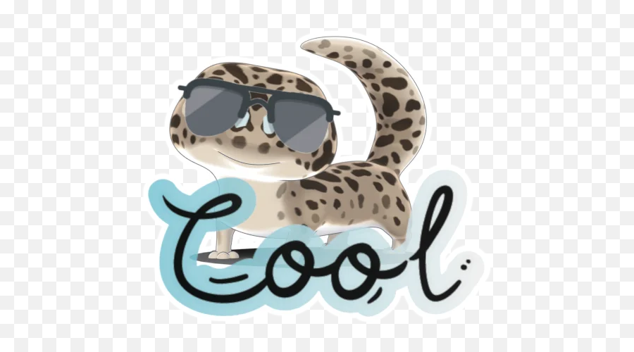 Telegram Sticker From Bruce The Leopard Gecko Pack Emoji,Leopard Emoji