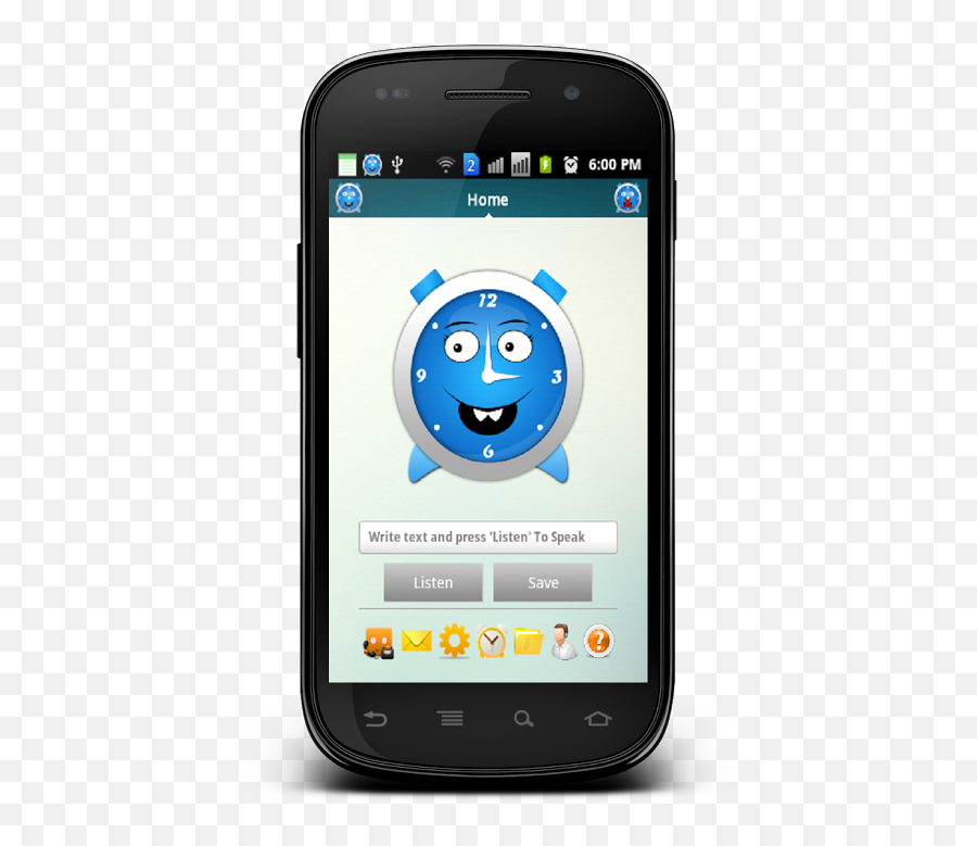 Speaking Droid Text To Speach 1 - Clock Icon Emoji,Droid Emoticons List
