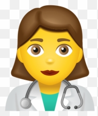 Woman Health Worker Icon - Medical Doctor Emoji,Female Doctor Emoji