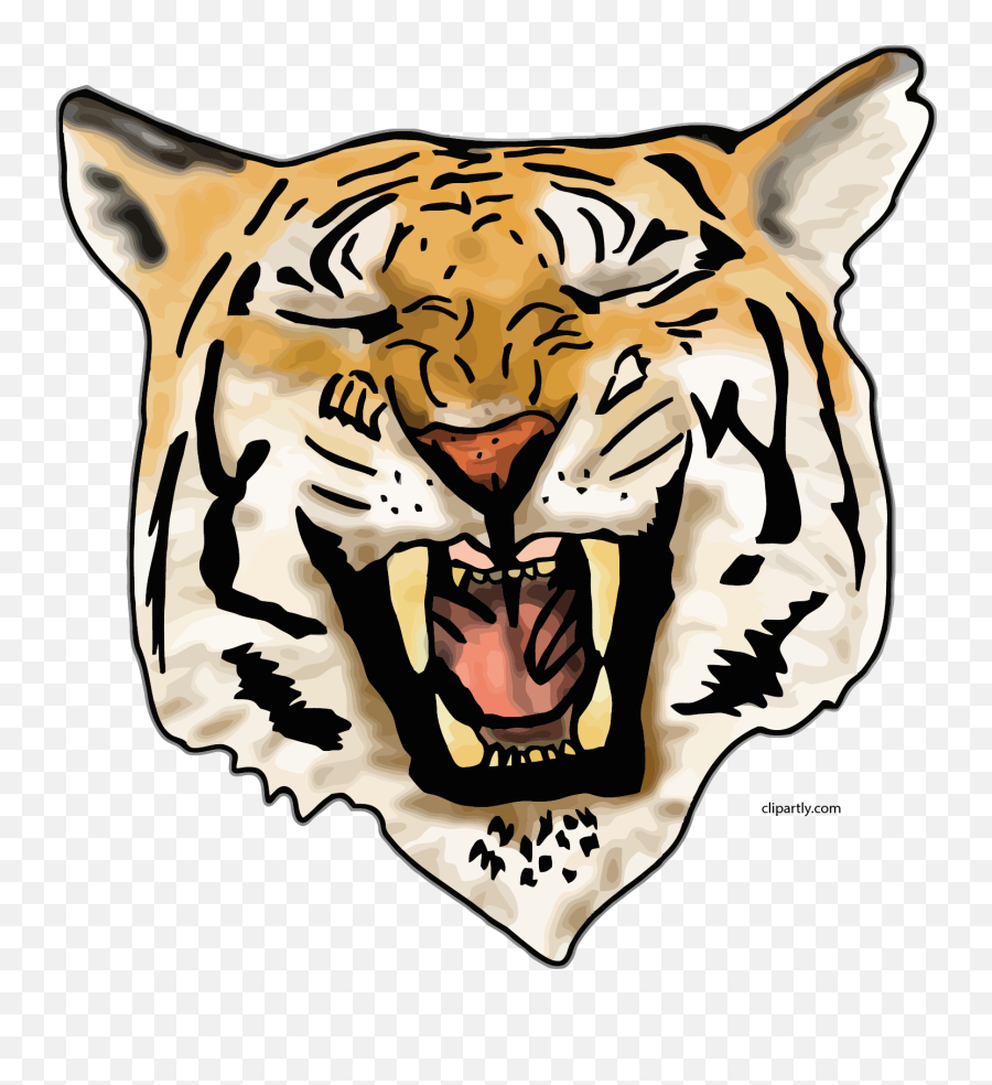 Laugh Tiger Face Clipart Png - Fundo Transparente Tigre Emoji,Tiger Face Emoji