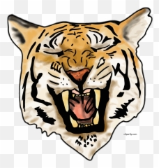 Laugh Tiger Face Clipart Png - Fundo Transparente Tigre Emoji,Tiger Face Emoji