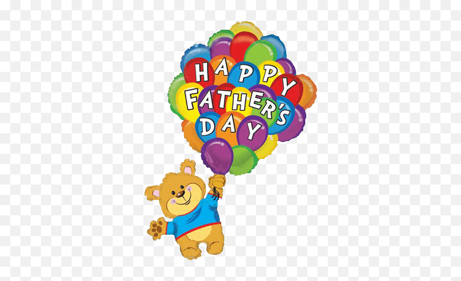 Giant Fathers Day Balloon Bear - Happy Fathers Day With Balloons Emoji,Fathers Day Emoji