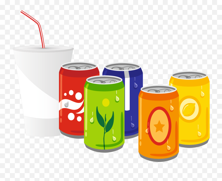 Drinks Clipart Sugary Drink Drinks Sugary Drink Transparent - Cold Drinks Cartoon Png Emoji,Soft Drink Emoji