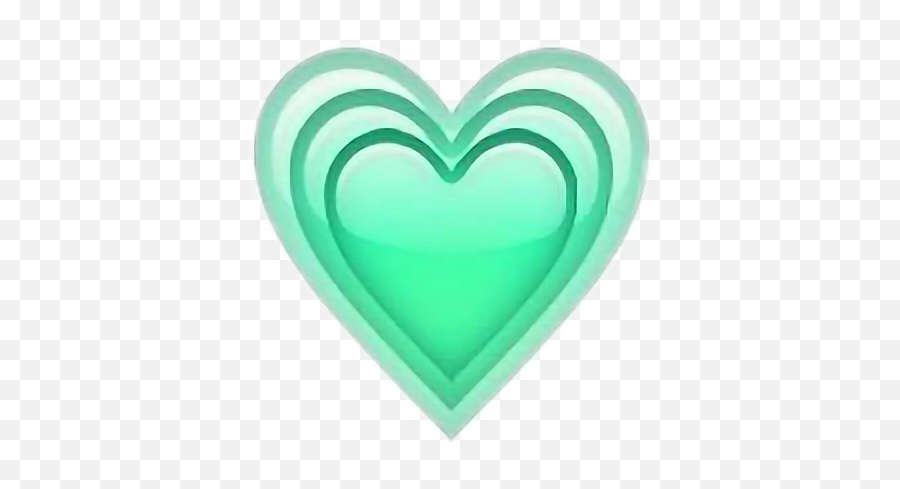 Heart Mint Emoji Sticker - Mint Green Heart Emoji,Mint Emoji