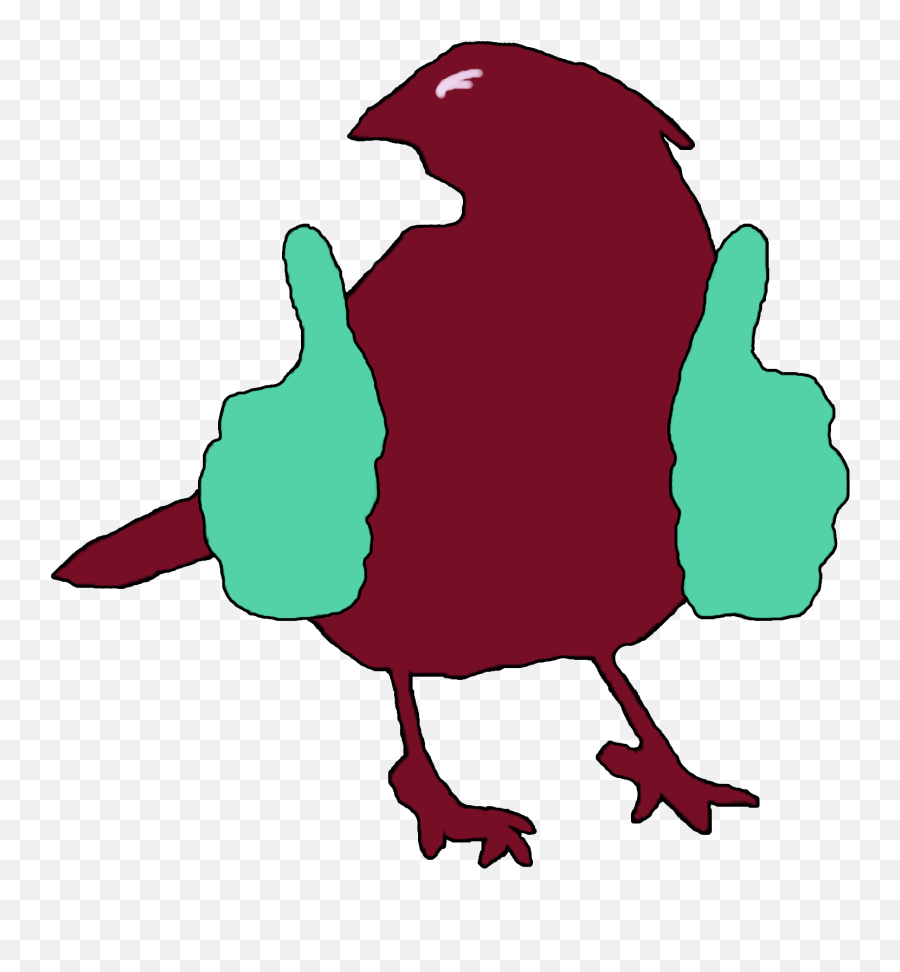 Bird Giving Thumbs Up Clipart - Clip Art Emoji,Willy Wonka Emoji