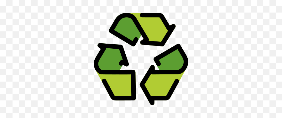 Recycling Symbol Emoji - Vintage Recycle Symbol,Universal Emoji