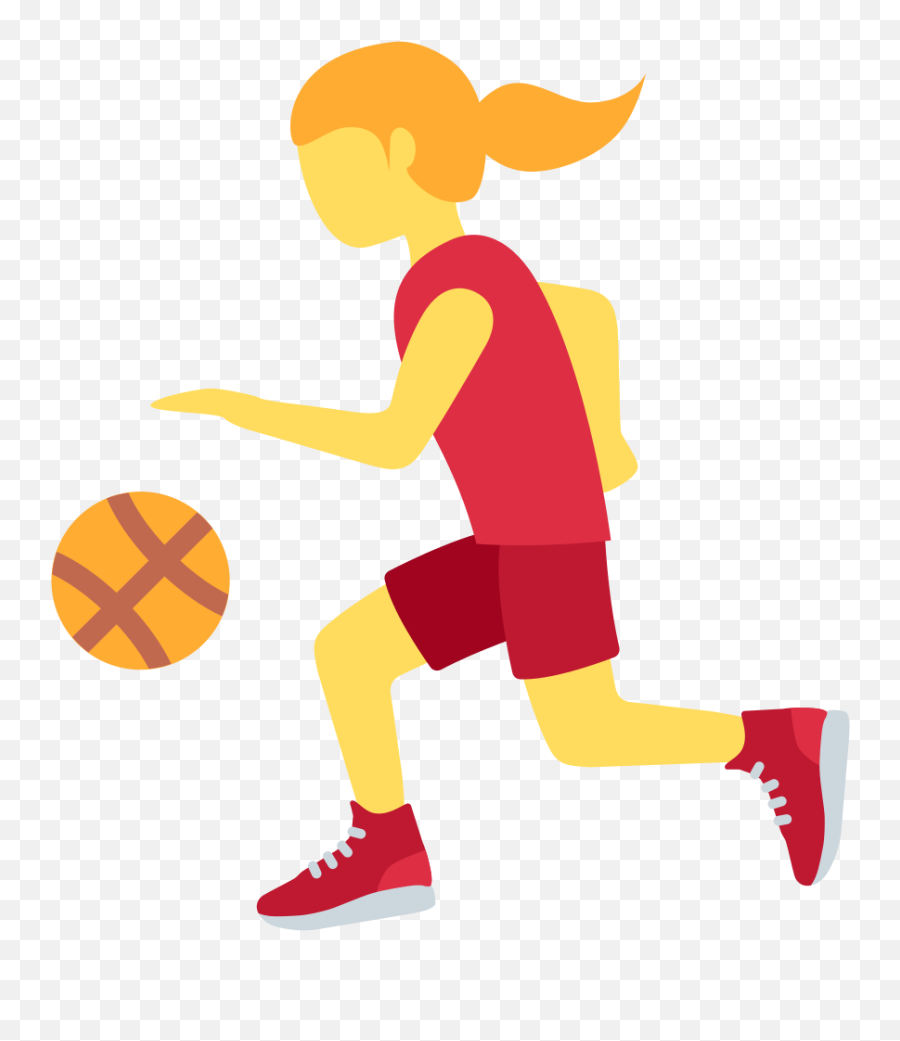 Woman Bouncing Ball Emoji - Bouncing Ball Photo Clipart,Sports Team Emoji