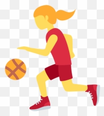 Woman Bouncing Ball Emoji - Bouncing Ball Photo Clipart,Sports Team Emoji