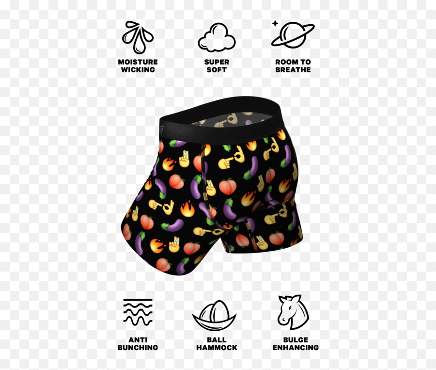 The Emoji Orgy Emoji Ball Hammock Pouch Underwear - American Eagle Boxers Guide,Underwear Emoji