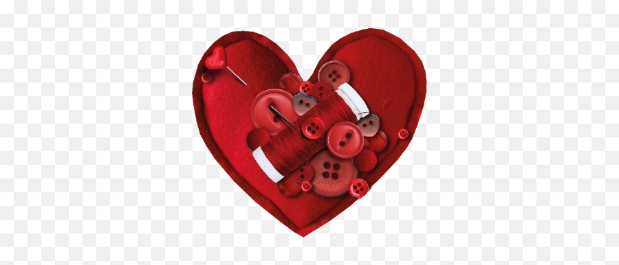 Heart Hearts Red Love Sewing Thread - Day Emoji,Needle And Thread Emoji