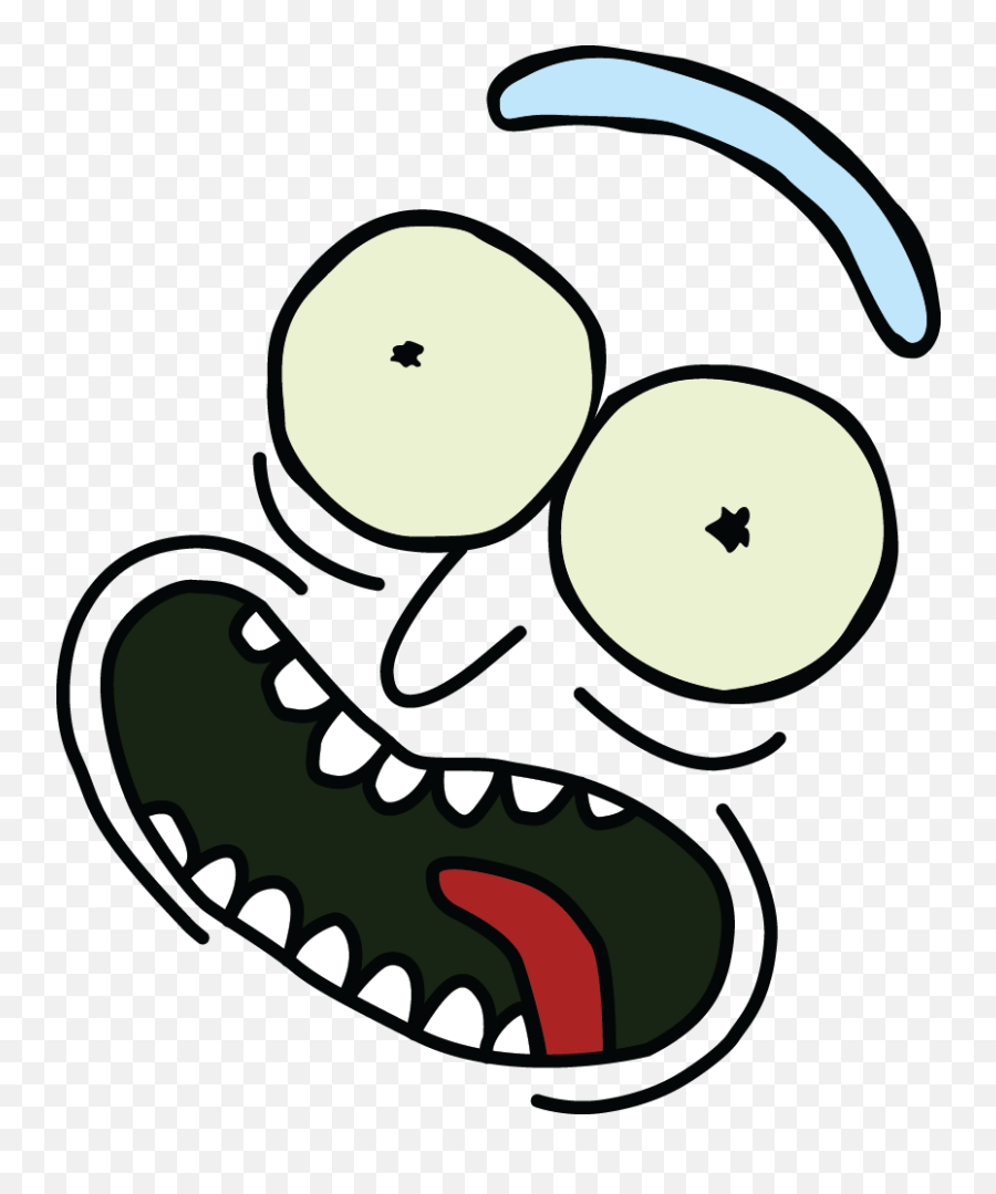 Pickle Rick Face - Pickle Rick Face Transparent Emoji,Pickle Rick Emoji