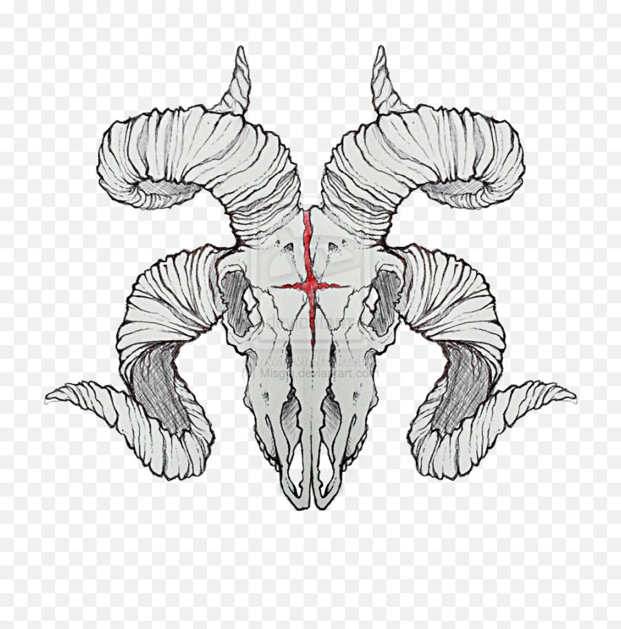 Picture - Demon Drawings Of Goat Horns Emoji,Devil Emoji Tattoo
