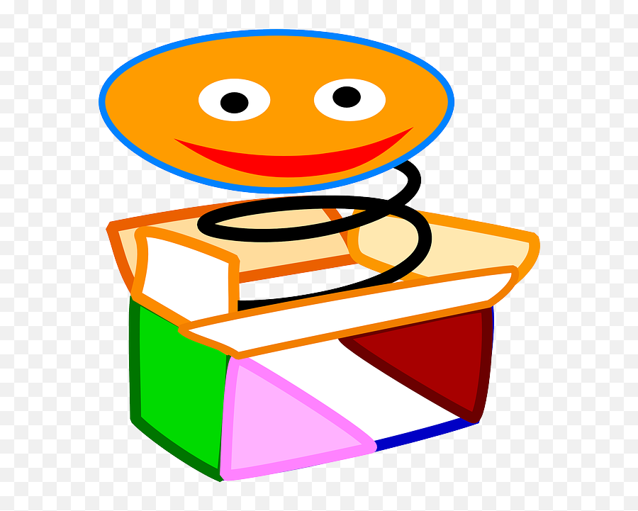 Box Clker Clipart - Puppet Spring Box Emoji,Jack In The Box Emoji