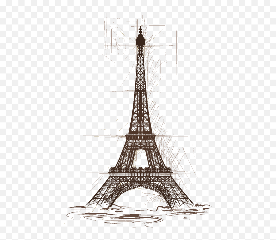 Httpswwwambiance - Stickercomitadesiviorigamicervo Tour Eiffel En Dessin Emoji,Emoticon Con Occhi A Cuore