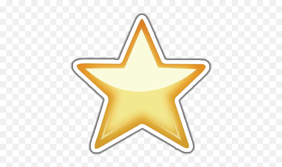 Star Emoji Emoticon Estrella Overlay Amarillo Yellow - Icon Favoris,Transparent Star Emoji