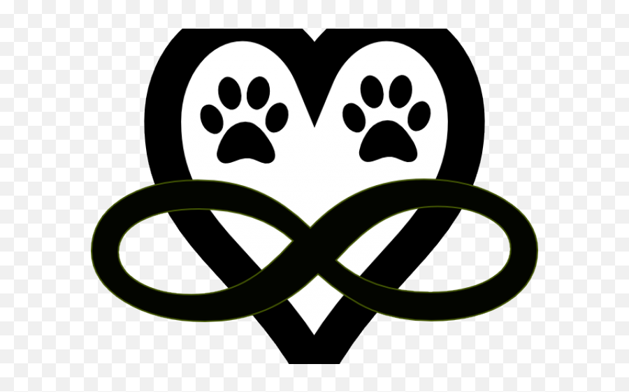 Heart Tattoos Clipart Infinity Sign - Heart Paw Print Broken Heart And Infinity Tattoo Emoji,Infinity Symbol Emoji