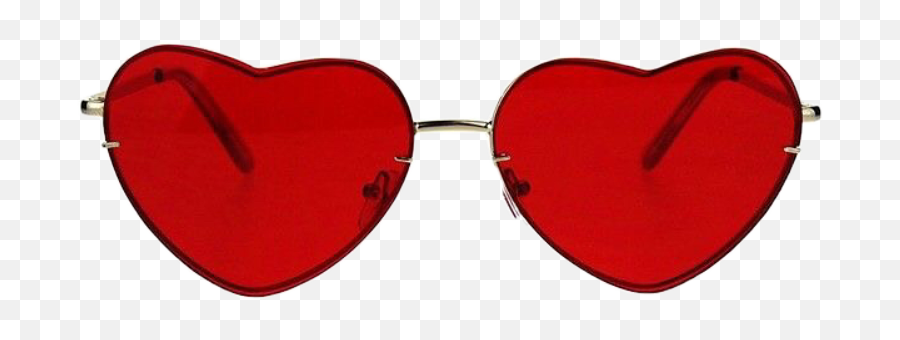 Aesthetic Tumblr Red Glasses Sticker - Red Sunglasses Aesthetic Png Emoji,Sunglasses Emoji Tumblr