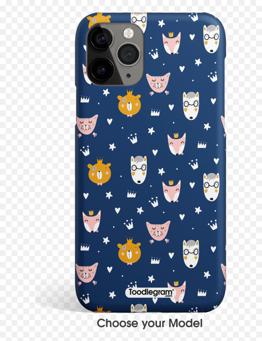 Fox Doodle Pattern - Iphone Mobile Cover Smartphone Emoji,Free Emoticons For Iphone 5s
