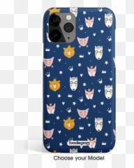 Fox Doodle Pattern - Iphone Mobile Cover Smartphone Emoji,Free Emoticons For Iphone 5s