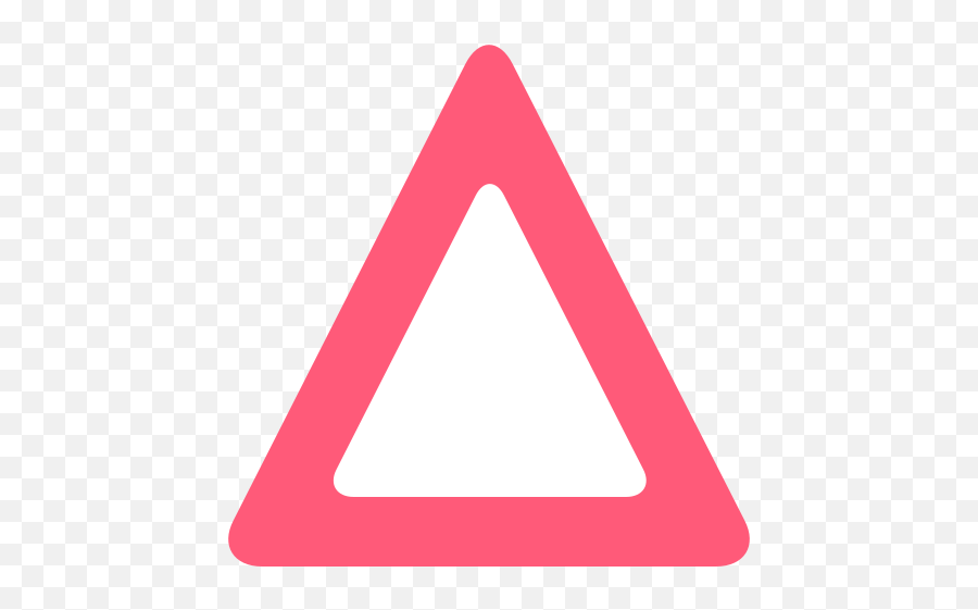 Triangle With Rounded Corners Emoji - Dot,Triangle Emojis Big
