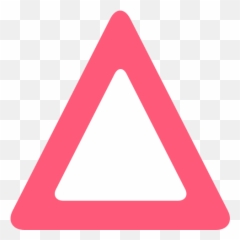 Triangle With Rounded Corners Emoji - Dot,Triangle Emojis Big
