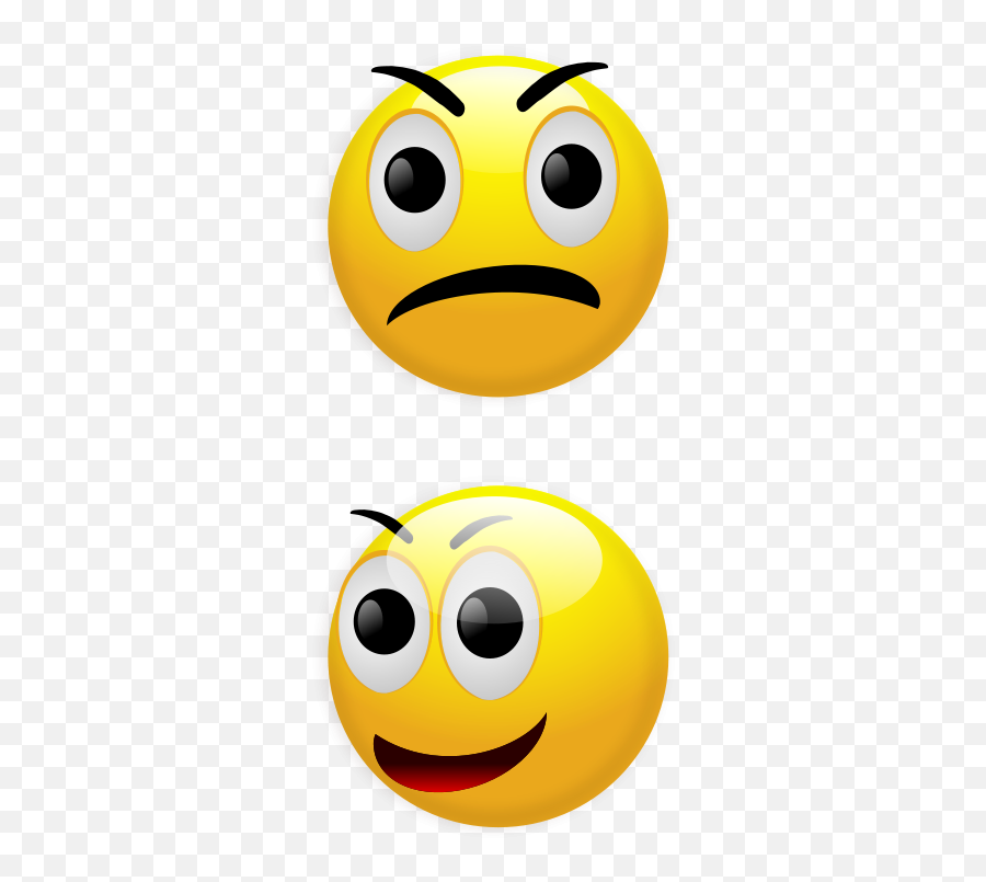 Smiley Angry Happy - Png Emotions Clipart Emoji,Free Clipart Emoticons Happy And Mad