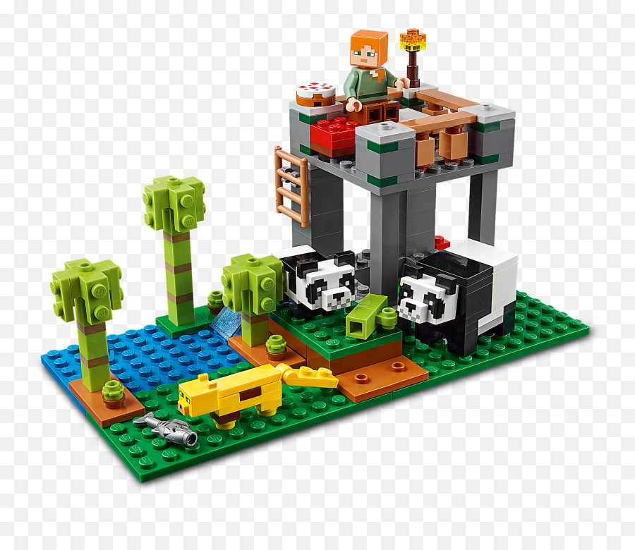 Lego Minecraft The Panda Nursery - Lego Minecraft Panda Emoji,Lego Sets Your Emotions Area Giving Hand With You
