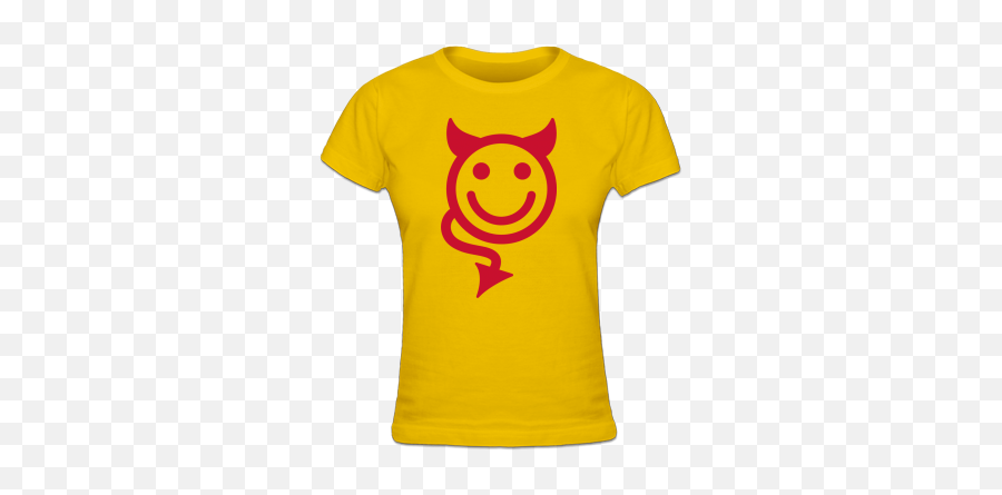 Buy A Devil Smiley Icon T - Shirt Online Hand Shirt Herz Emoji,Owl Emoticon Smiley