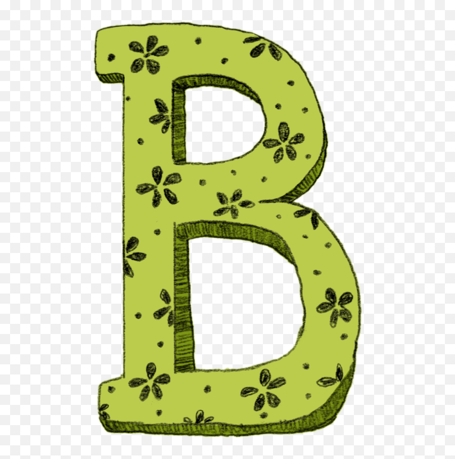 Green Capital B - Letter B In Cartoon Emoji,Capital Letter B Emoji Meme
