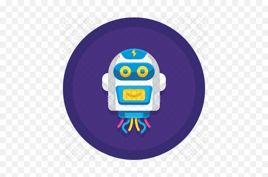 Free Modern Robot Head Icon Of Colored - Dot Emoji,Artificial Emotion Robot Colors