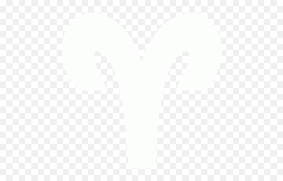 White Aries Icon - Aries Logo White Png Emoji,Aries En Emoticon