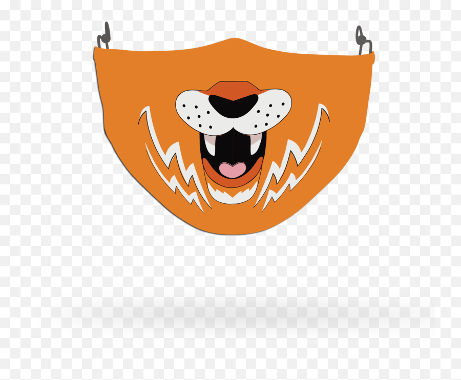 Kids Tiger 3 Face Covering Print - Happy Emoji,Walrus Emoji