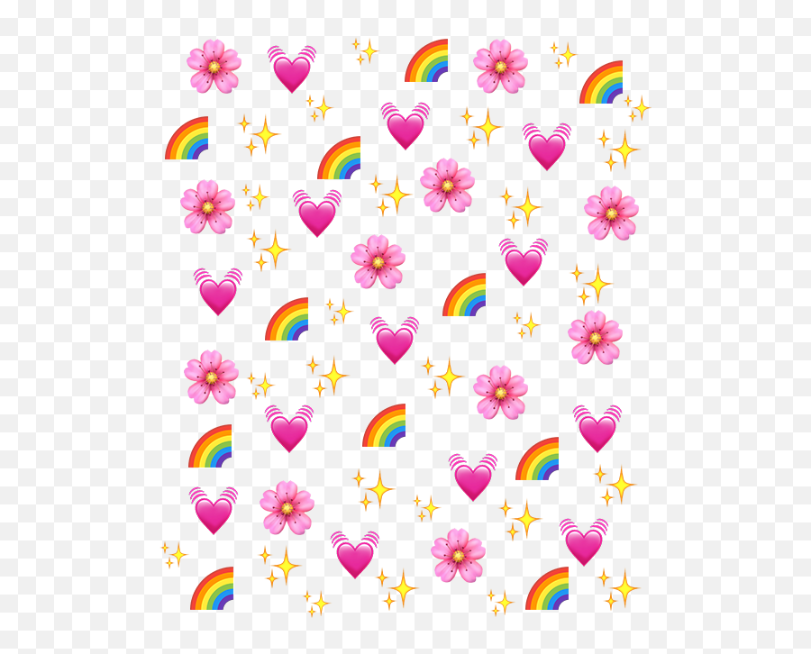 Rainbow Heart Emoji Background - Heart Emoji Background Rainbow,Rainbow Emoji