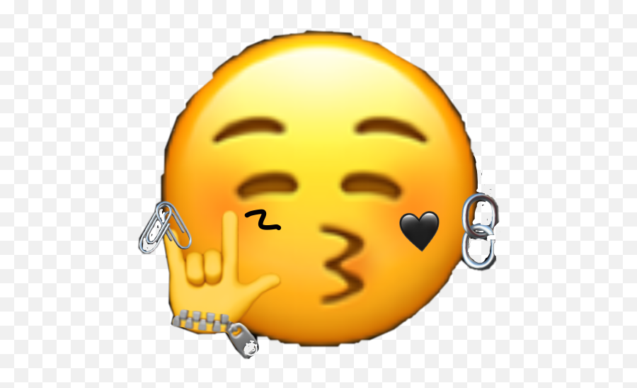 Egirl Emoji Sticker - Happy,Grin And Bear It Emoticon