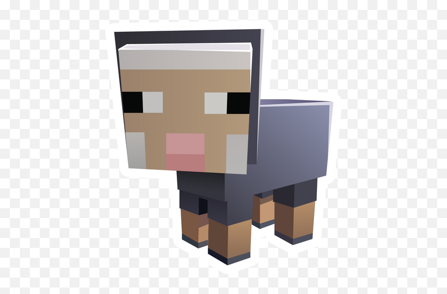 Minecraft Baby Sheep Sticker - Sticker Mania Minecraft Grey Baby Sheep Emoji,Pixel Sheep Emoticon