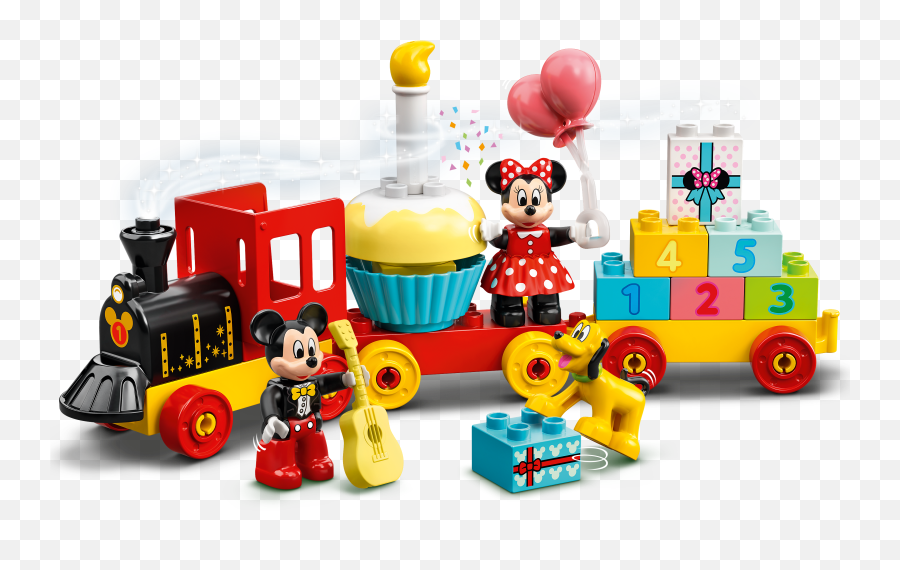 Mickey U0026 Minnie Birthday Train 10941 Disney Buy Online At The Official Lego Shop Us - Lego Duplo 10941 Emoji,Lego Batman One Emotion