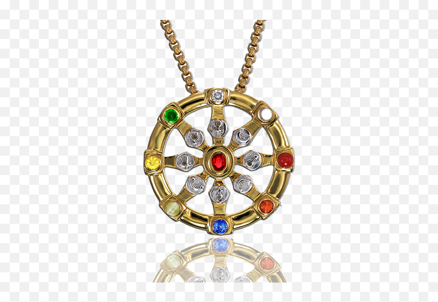 Dharma Chakra Sri Navaratna Talisman Emoji,Sri Yantra Pendant Smile Emoticon