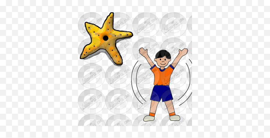 Starfish Jump Picture For Classroom - Star Fish Jump Kids Clipart Emoji,Starfish Emoticon For Facebook