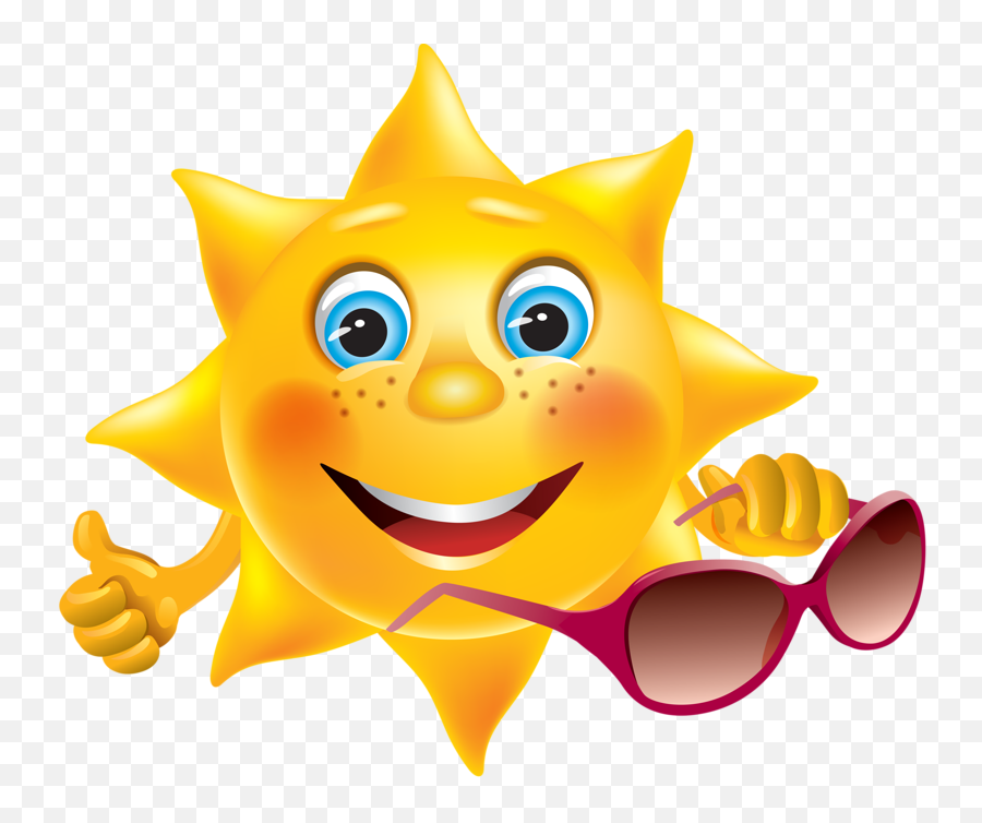 Emoji Clipart Summer Emoji Summer - Smiley Soleil,Summer Emojis