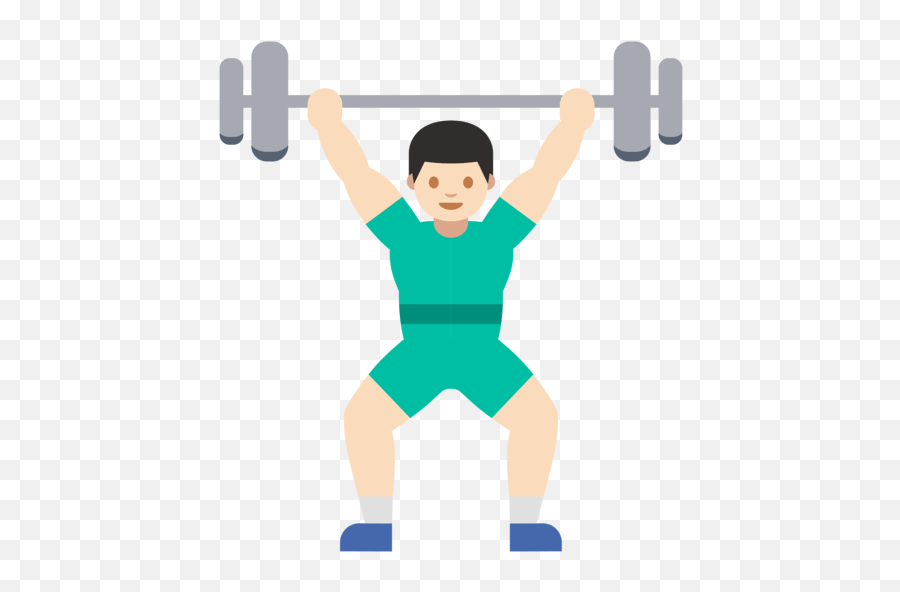 U200d Male Weightlifter With Light Skin Tone Emoji,Emoticon Cross Arms
