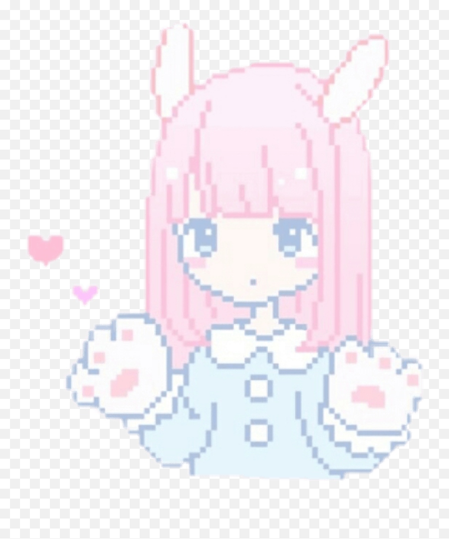 Tumblr Designs Png - Girl Cute Kawaii Pink Pastel Paw Tumblr Pastel Pink Pixel Transparent Emoji,Pusheen Emotions