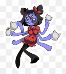 Undertale Tea Time With Muffet - Sticker Mania Emoji,Asreil Dremurr Emotions Undertale