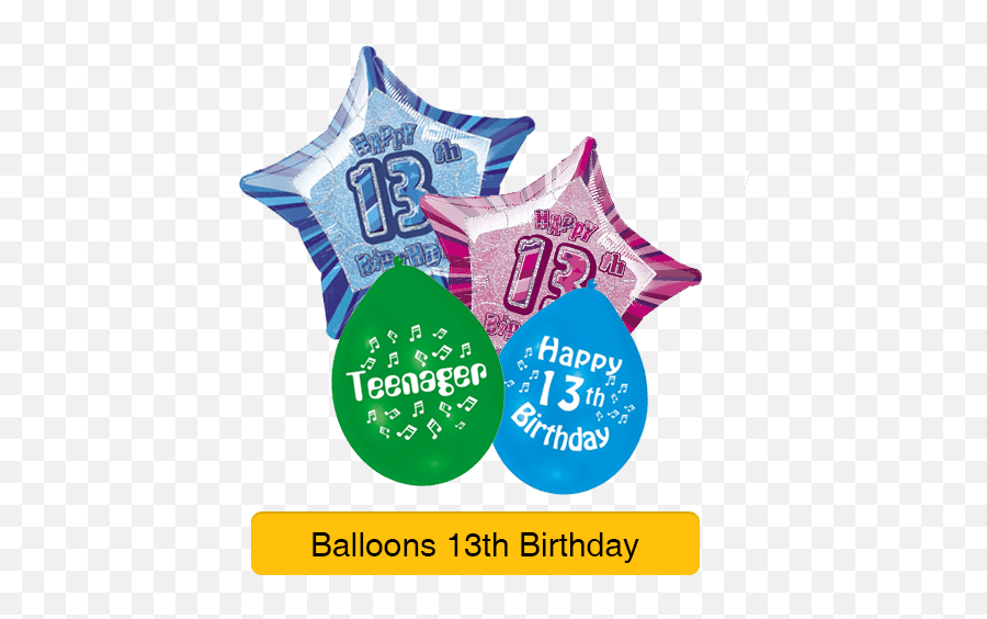 Age 13 - 13th Birthday Teenager U2014 Edu0027s Party Pieces Emoji,70th Birthday Emojis