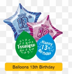Age 13 - 13th Birthday Teenager U2014 Edu0027s Party Pieces Emoji,70th Birthday Emojis