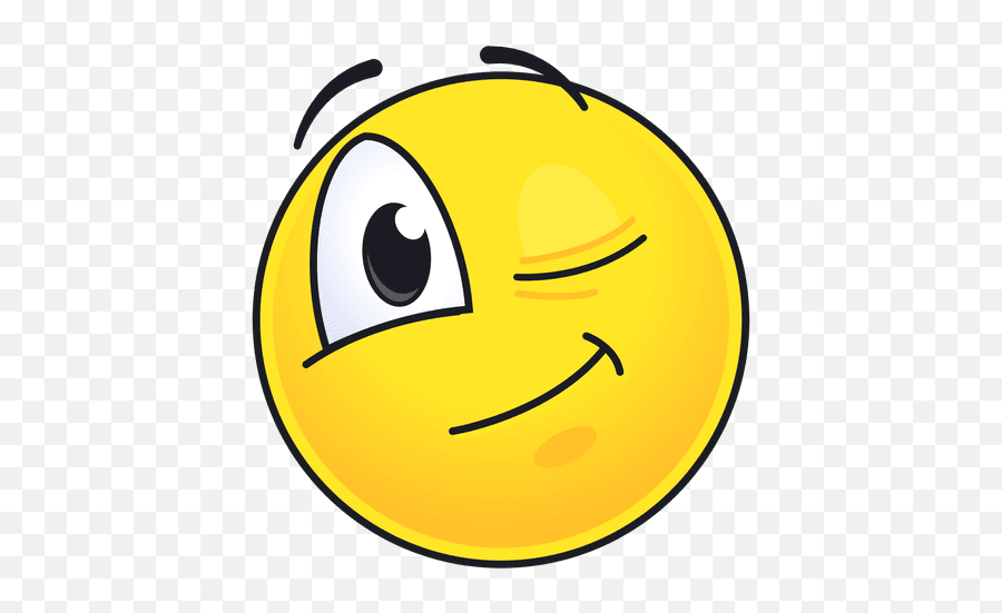 Cute Winking Emoticon - Transparent Png U0026 Svg Vector File Smiley Face Clip Art Emoji,Winking Emoji