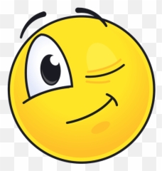 Cute Winking Emoticon - Transparent Png U0026 Svg Vector File Smiley Face Clip Art Emoji,Winking Emoji